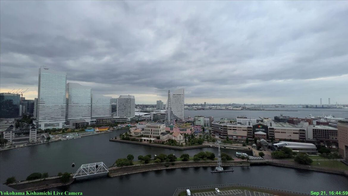 🔴Live Cam Yokohama Japan /横浜汽車道Liveパノラマカメラ  21 Sep 2022