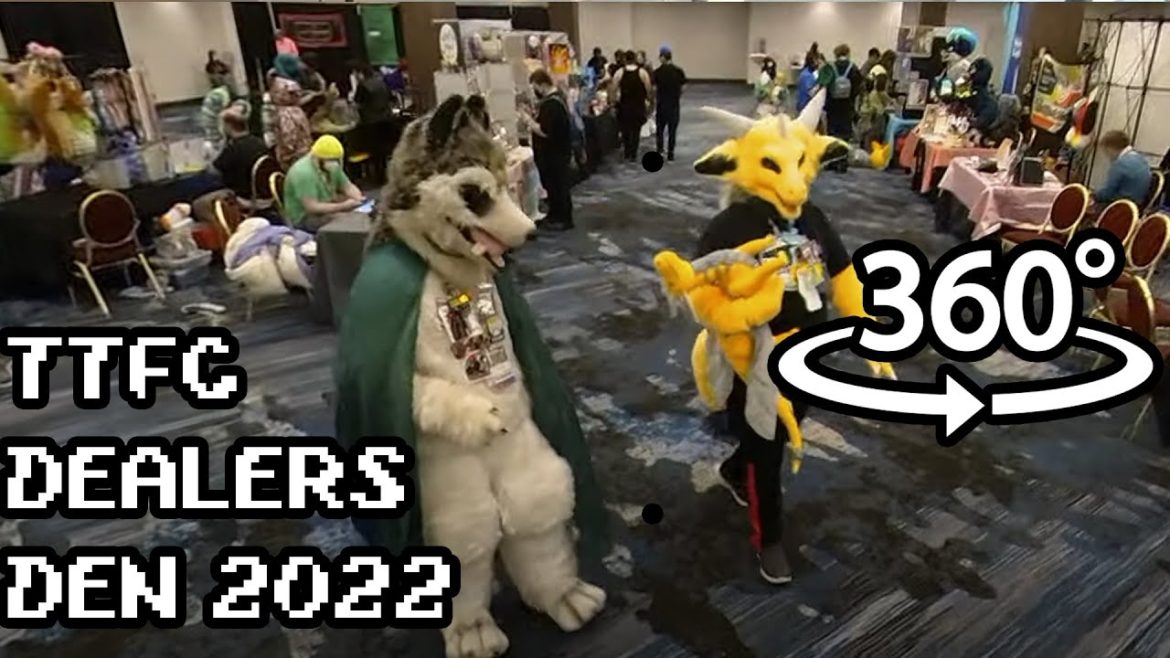 [4k 360 VR] TTFC 2022 Dealers Den Walking Tour | Tails and Tornados Fur Con