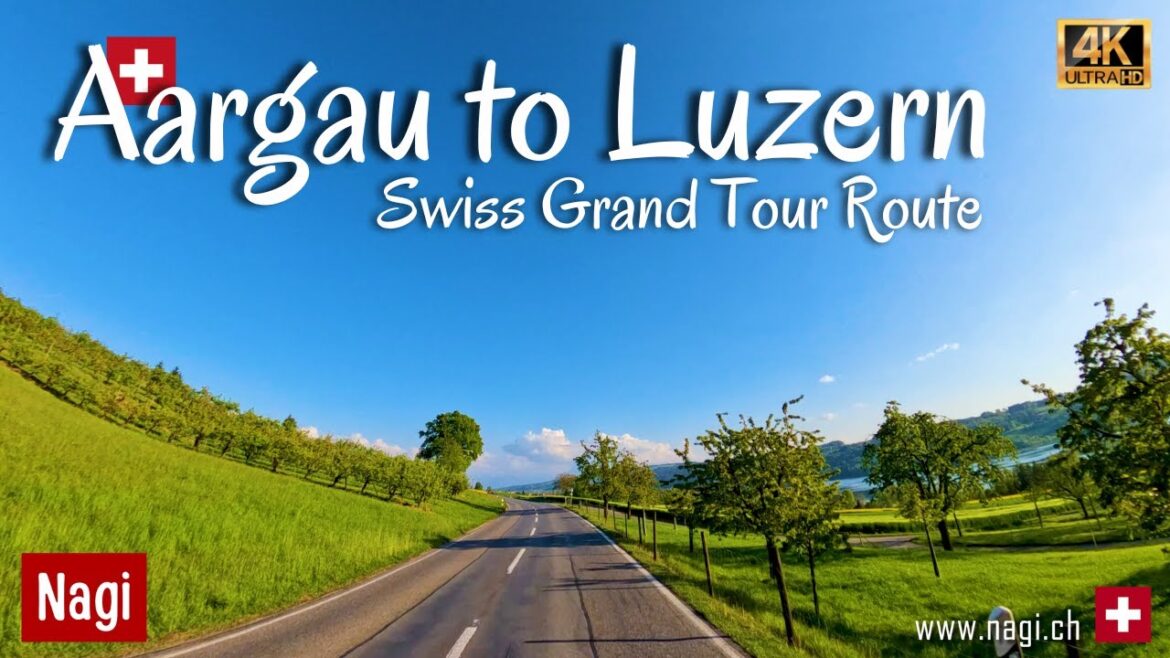 π¨π Aargau to Luzern 4K | Grand Tour of Switzerland Route | Driving in Switzerland | #nagiCH π¨π Aargau to Luzern 4K | Grand Tour of Switzerland Route | Driving in Switzerland | #nagiCH