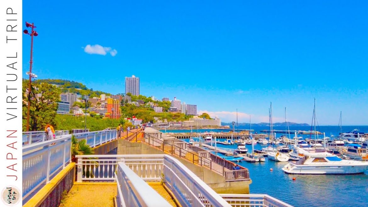 🇯🇵 Atami in Seaside Hot Spring Town -  Japan Walking Tour Vlog | 4K (熱海)