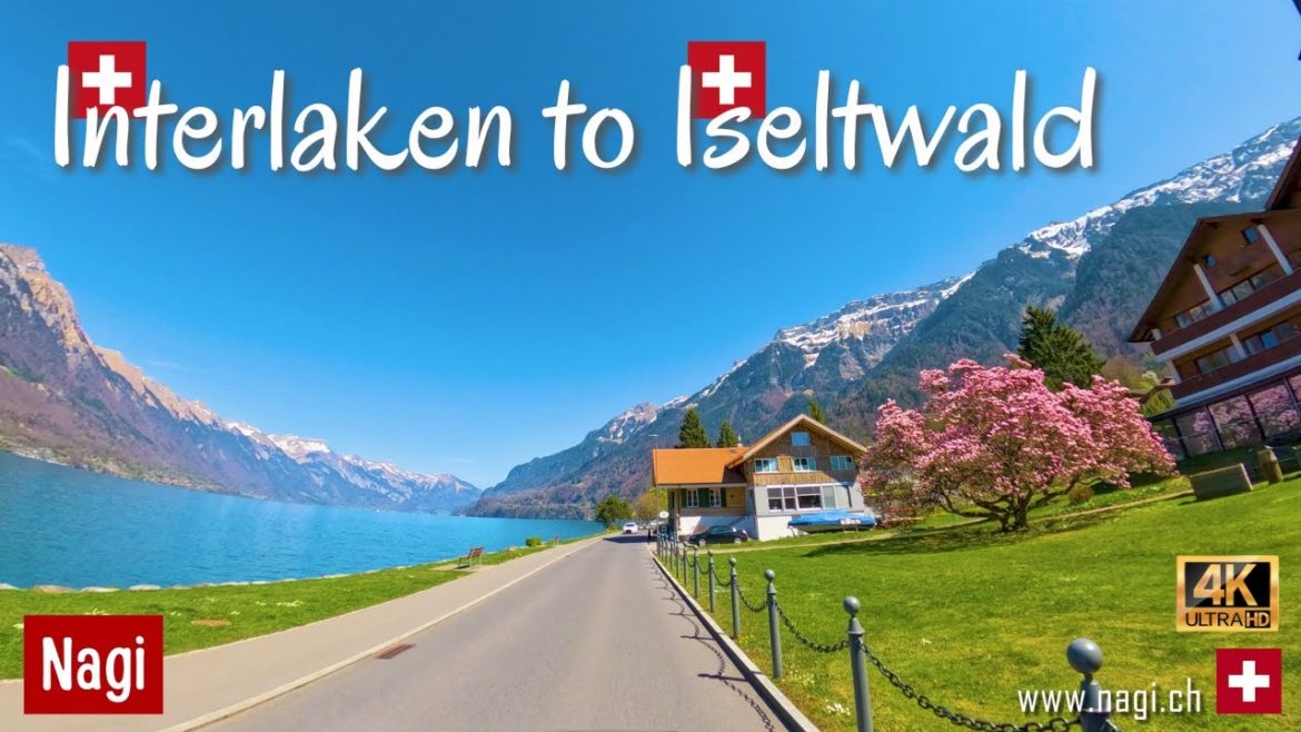 🇨🇭 INTERLAKEN TO ISELTWALD 4K DRIVE SWITZERLAND | Driving in Jungfrau Region of Swiss Alps | #nagiCH