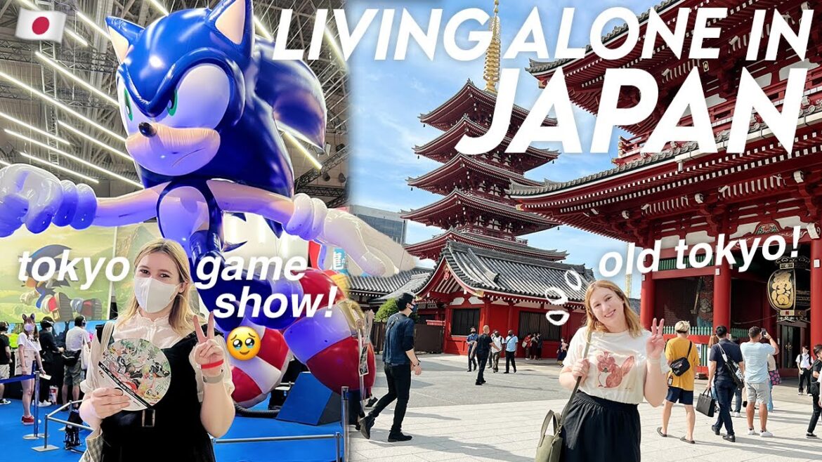 life in japan 🇯🇵 |  exploring old tokyo in asakusa and the tokyo game show 🎮