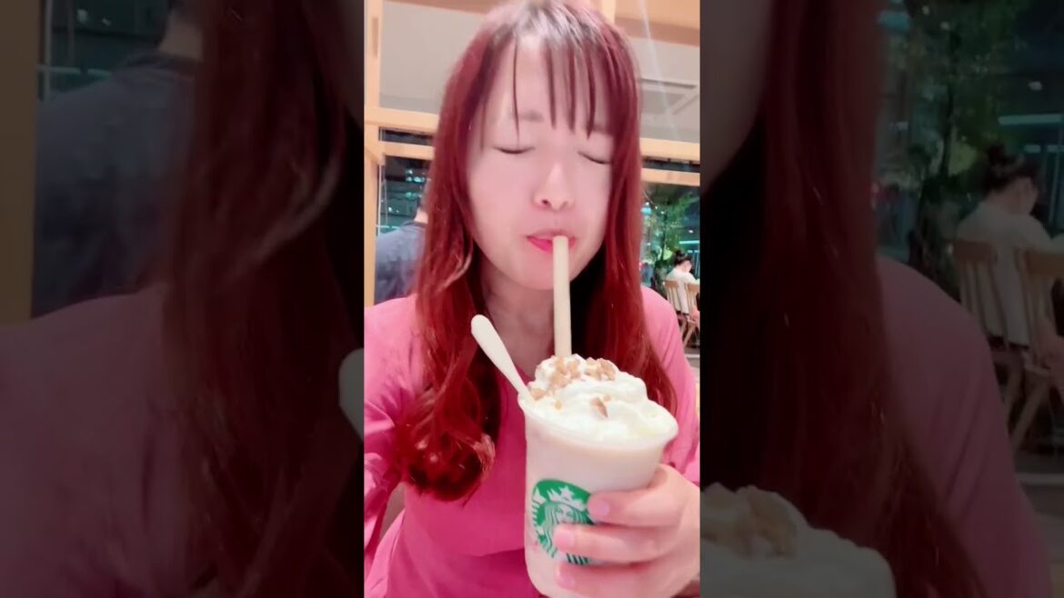 【スタバ新作】マローネ カシス フラペチーノ #shorts