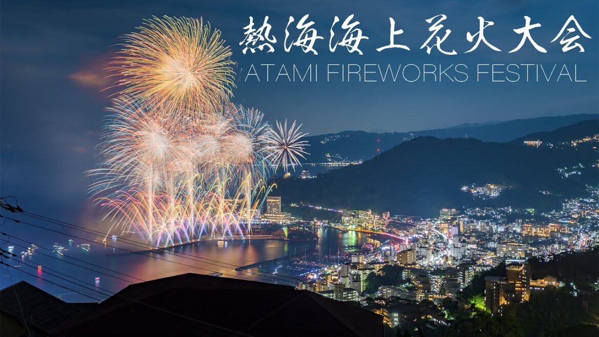 熱海海上花火大会 Japan 4K Atami Sea Side Fireworks Festival 2022(Shizuoka) 熱海温泉の夜景 Night View