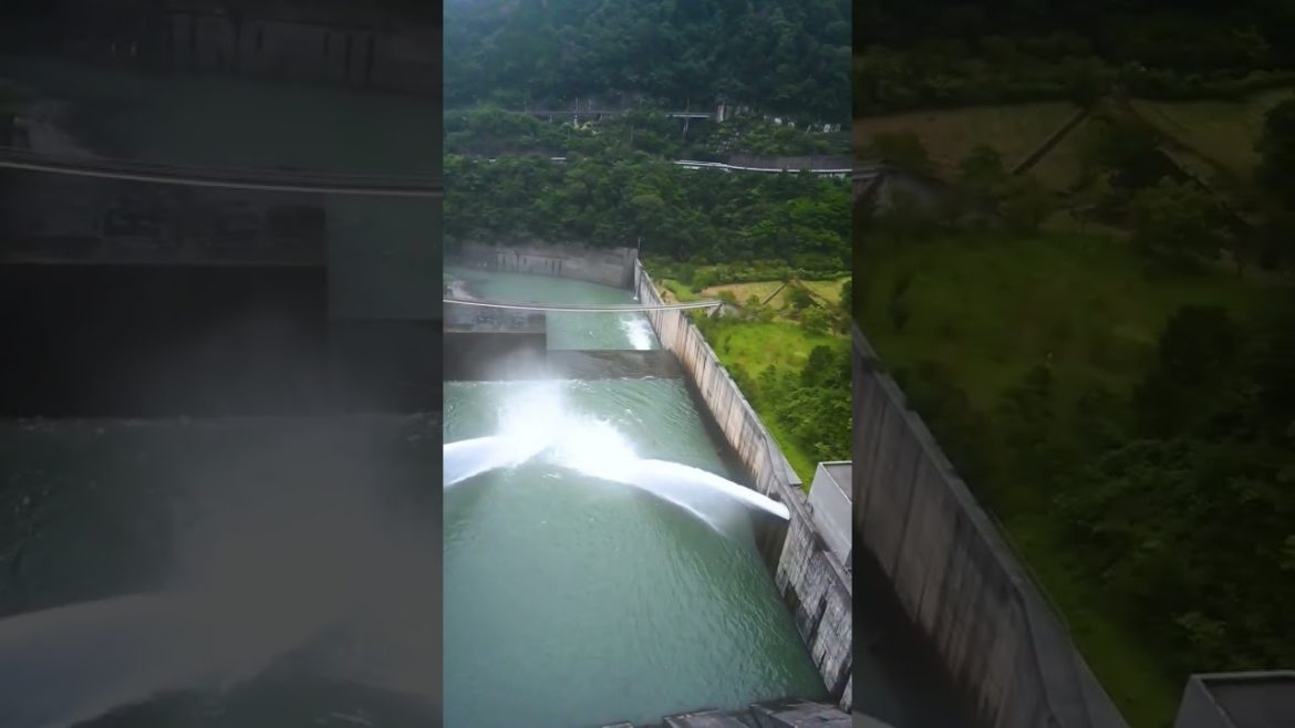 長島ダム 放流 静岡 Nagashima Dam Discharge Shizuoka