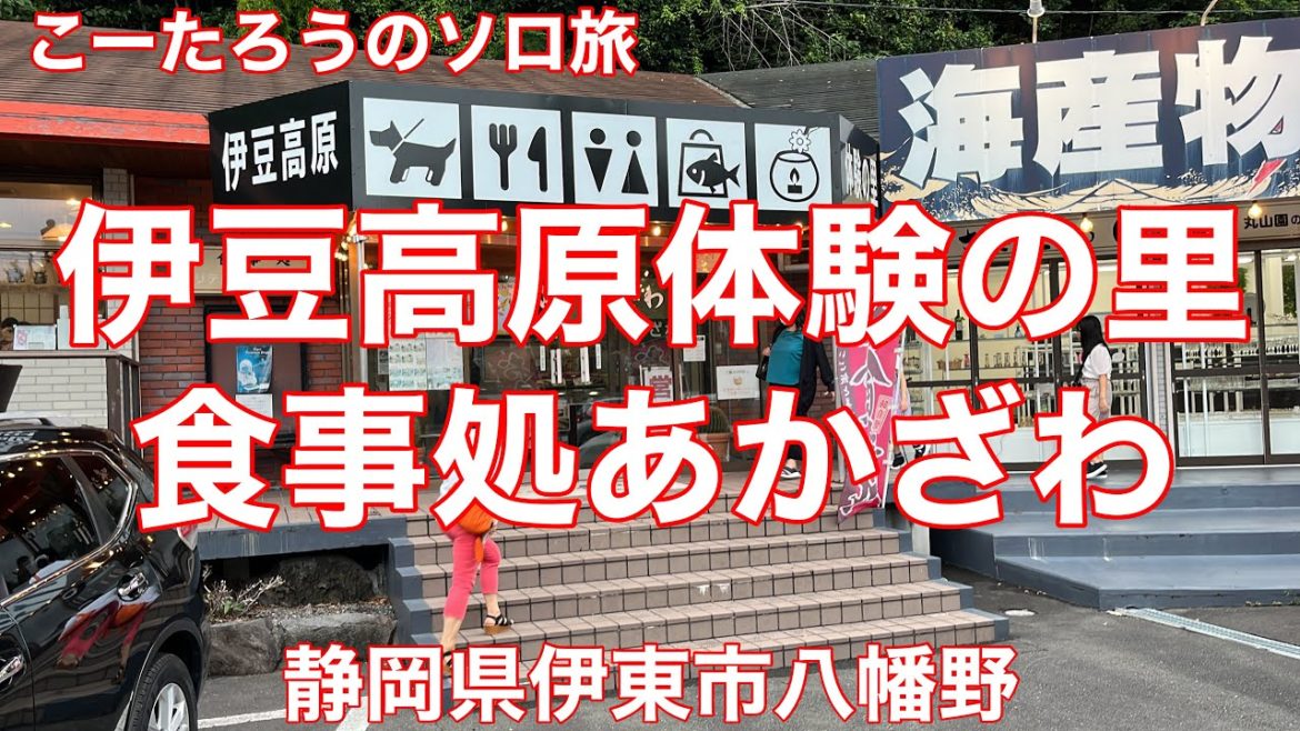 静岡グルメ旅 伊豆高原体験の里 食事処あかざわ【静岡県伊東市八幡野】2022/8 十割天ぷらそば 1738円。