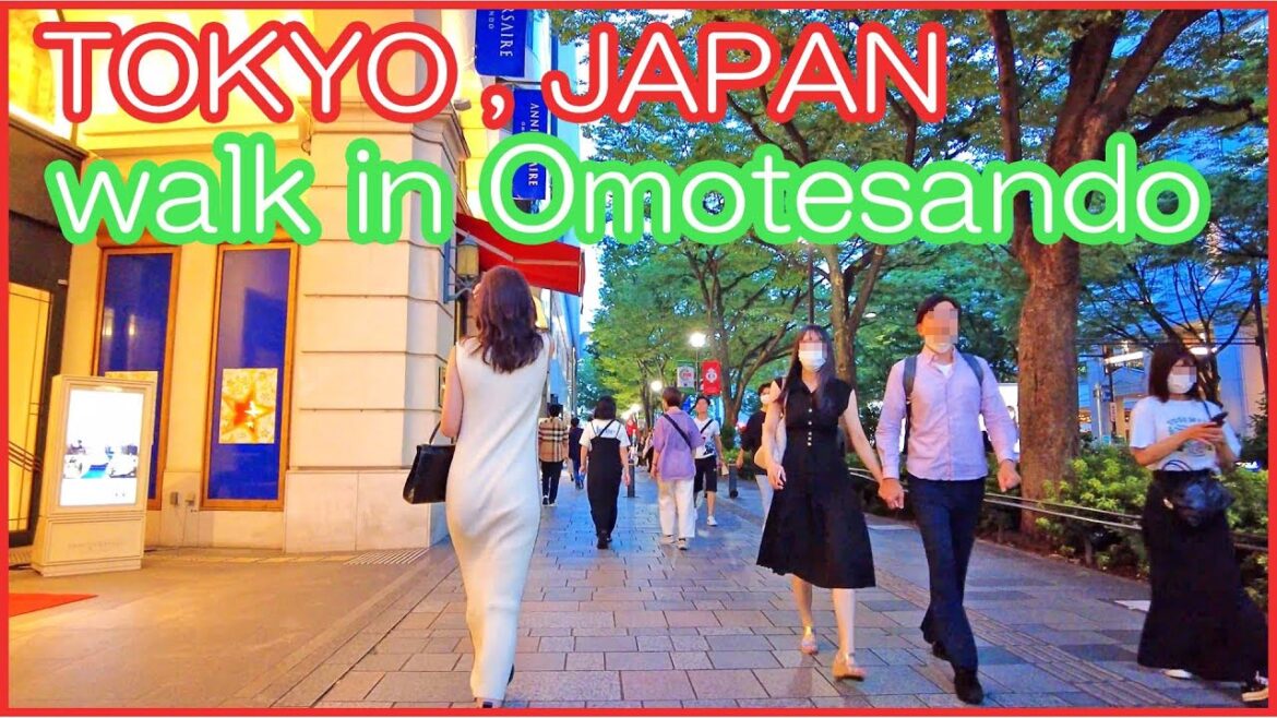 Tokyo walk 4K,Japan – Omotesando Evening walking tour 2022 Tokyo walk 4K,Japan - Omotesando Evening walking tour 2022