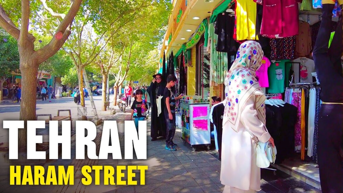 IRAN - Walking tour in the South of Tehran City from Haram Street to Qom Street