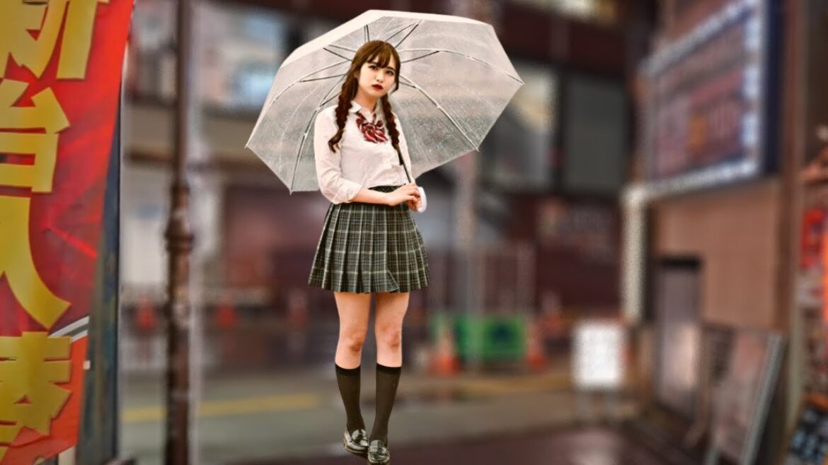 Tokyo's Nightlife paradise at a Rainy night With Clearer View