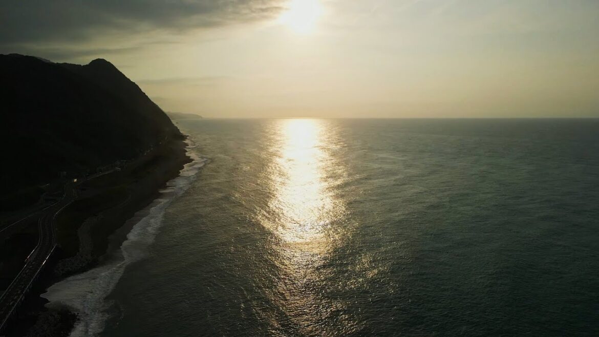 糸魚川 青海海岸 夕暮れ間際