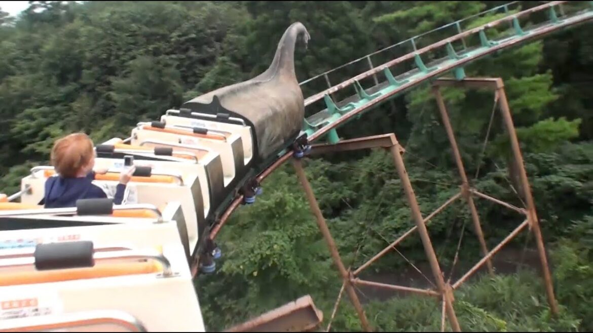 Dinosaur Coaster Bizarre Roller Coaster POV Suntopia World Japan