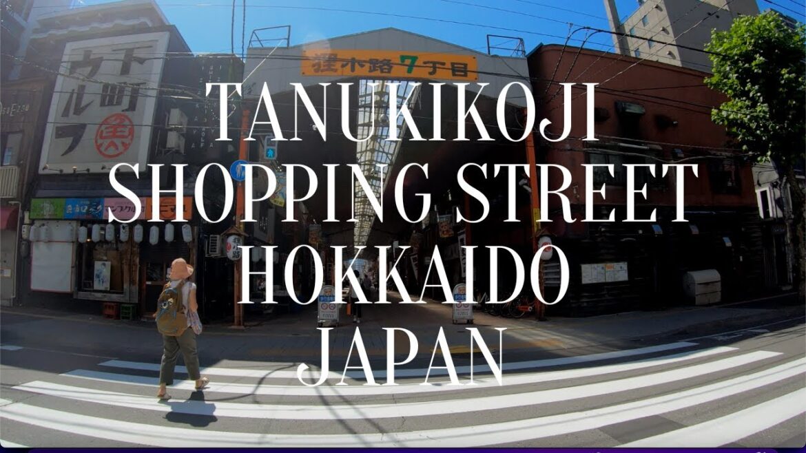 Tanukikoji shopping street Sapporo Hokkaido Japan