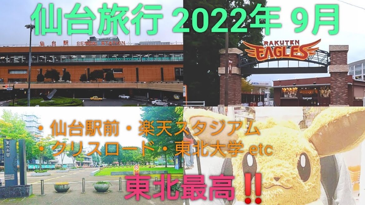 【vlog】楽しい仙台旅行【東大生の夏休み】