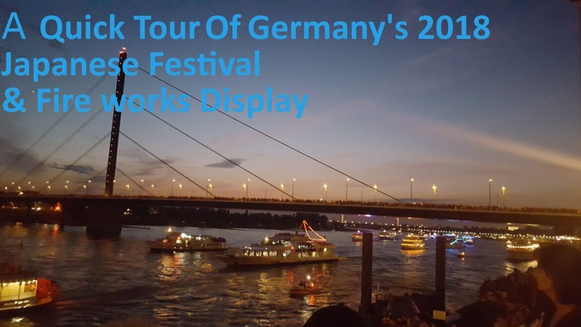 Japanese Festival Quick Tour + Fire Works Display