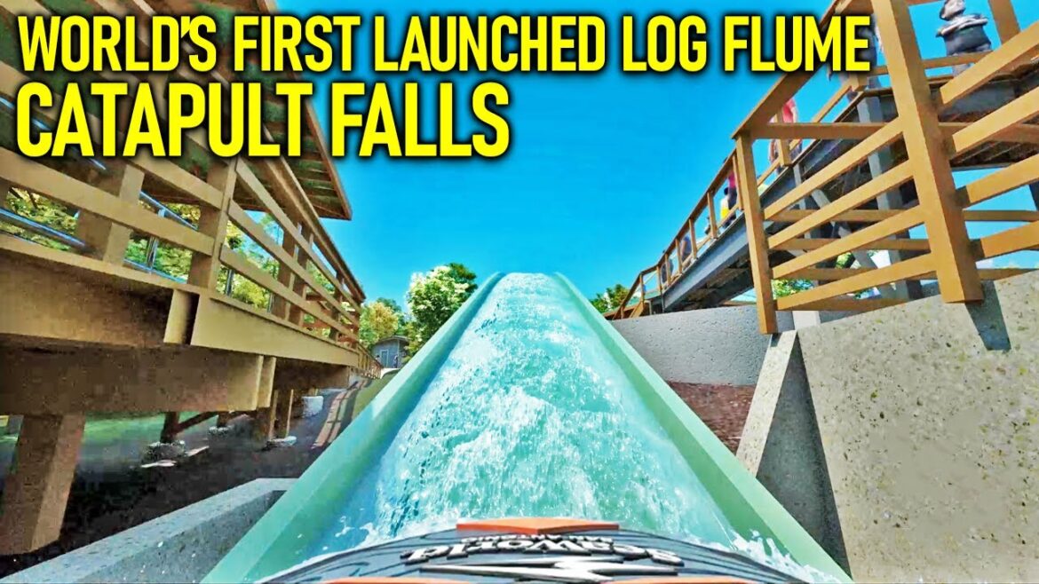 New Launched Log Flume - 2023 SeaWorld San Antonio's "Catapult Falls"