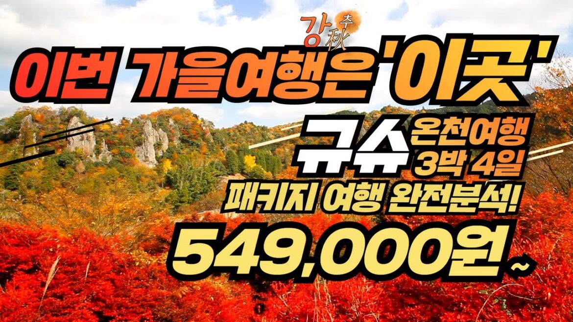 무비자 확정! 일본 가을여행은 바로~~ 이곳! 빨리 짐부터 싸세요~😍