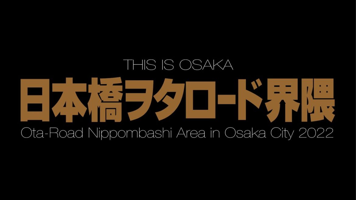日本橋オタロード界隈 Ota Road Nippombashi  Area in Osaka City 2022(4K UHD)
