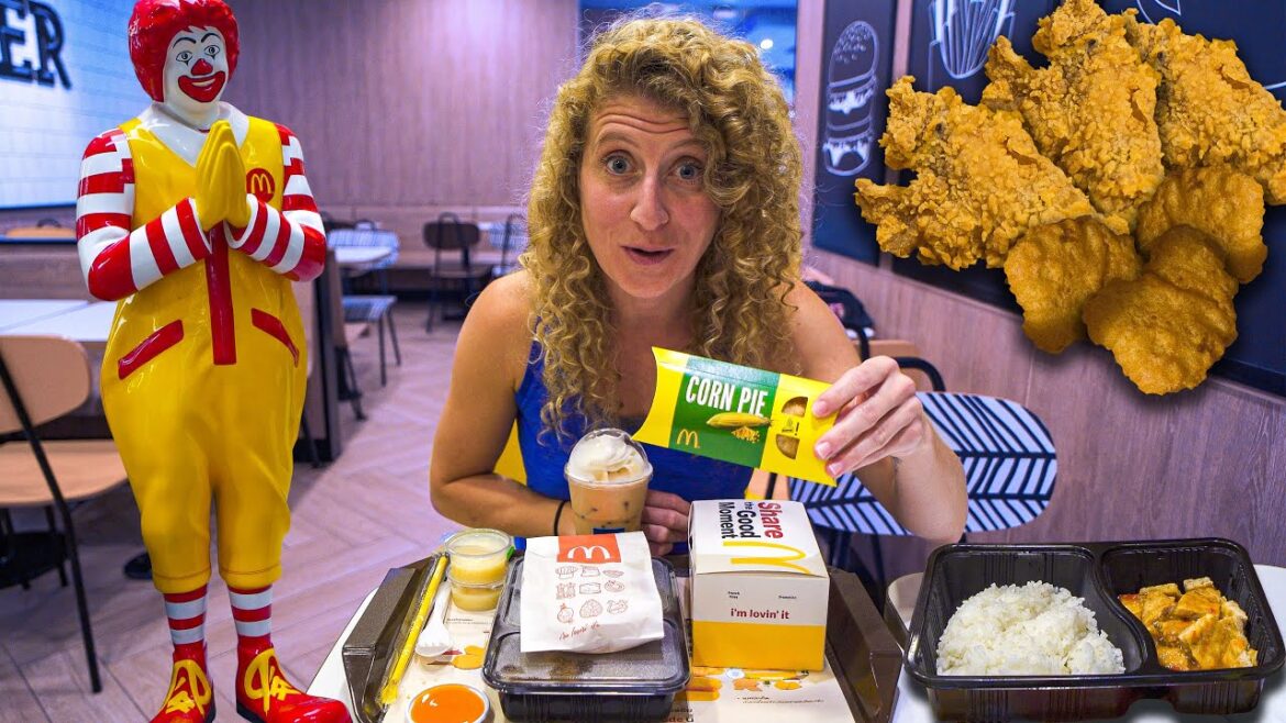 WE TRIED MCDONALDS IN THAILAND! CORN SOUP PIE??? | McDonald's Around The World WE TRIED MCDONALDS IN THAILAND! CORN SOUP PIE??? | McDonald's Around The World