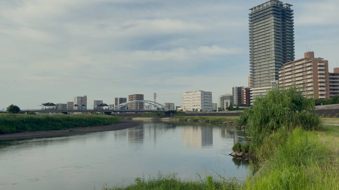 A Walk Through Kumamoto City (4k, binaural audio)