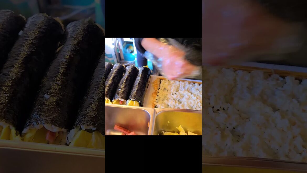 제주도 제일 잘나가는 김밥집 / Korean street food / #Shorts