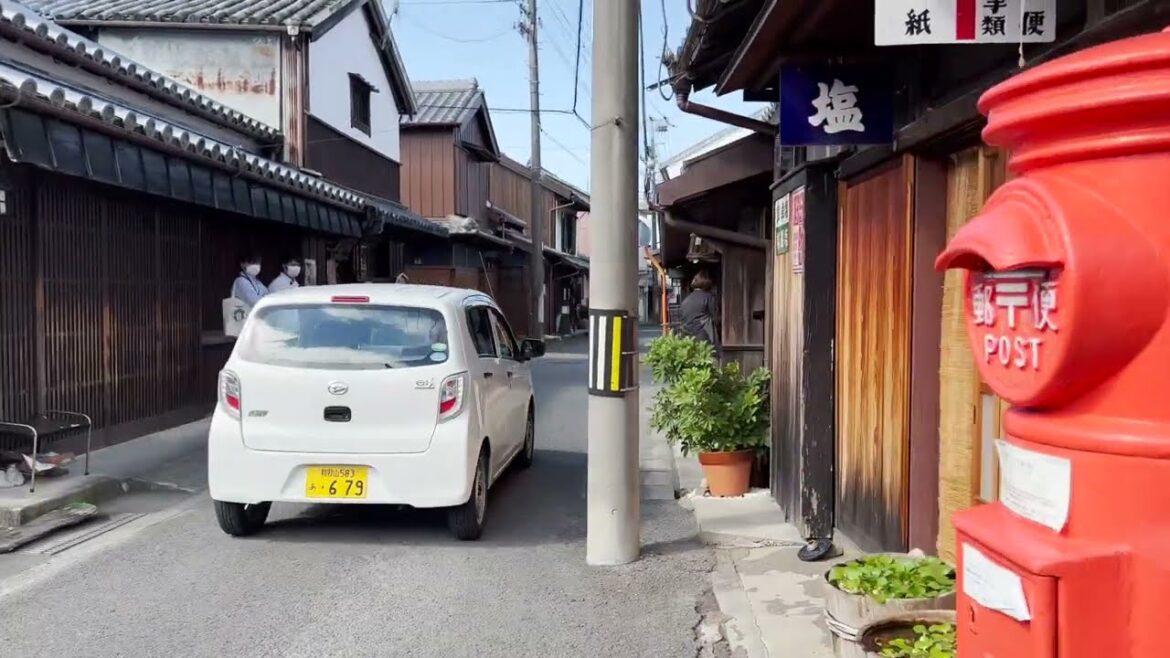 Walk in Countryside Japanese, Traditional Town of Soy Sauce｜4K