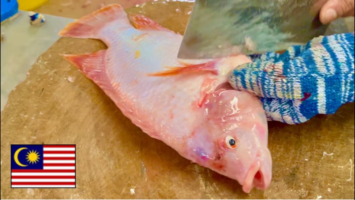 Malaysia trip. Gorgeous deep fried Red Tilapia Fish in Nyonya style (with sweet and hot sauce)