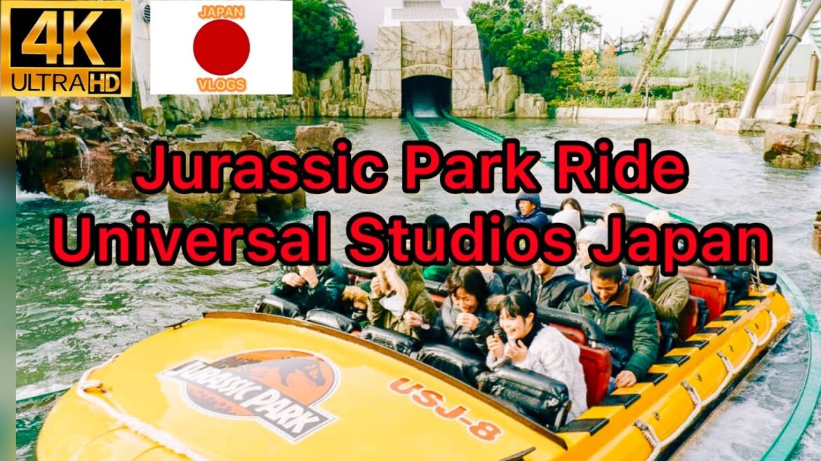 Experience Jurassic park ride at Universal Studios Japan 2022 4k videos walk tour Experience Jurassic park ride at Universal Studios Japan 2022 4k videos walk tour