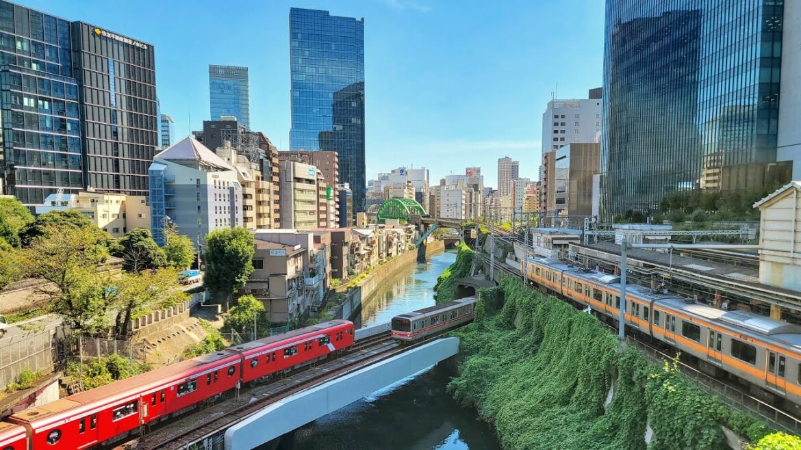 Live Tokyo Walk - Hanzomon to Akihabara and the Most Iconic Train Crossing in Tokyo