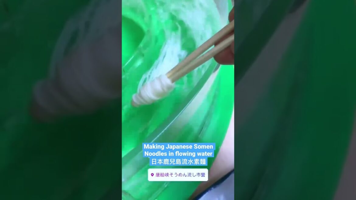 Making Japanese Somen Noodles in flowing water in Kagoshima | 日本鹿兒島流水素麵 #shorts Making Japanese Somen Noodles in flowing water in Kagoshima | 日本鹿兒島流水素麵 #shorts