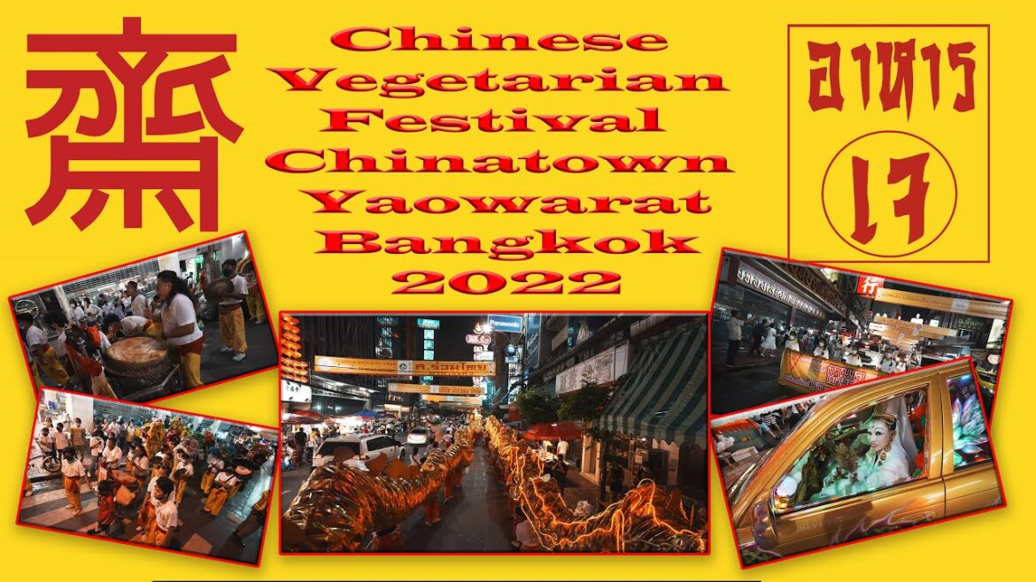 Chinese Vegetarian Festival at Yaowarat Chinatown Bangkok from Sep 25 - Oct 4 2022 by David Found