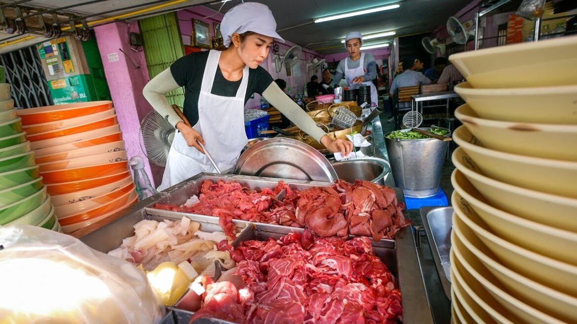 Best Bangkok Street Food – Thai BRAISED BEEF Paradise! ร้านเนื้อตุ๋นท่าน้ำสาธุประดิษฐ์ Best Bangkok Street Food - Thai BRAISED BEEF Paradise! ร้านเนื้อตุ๋นท่าน้ำสาธุประดิษฐ์