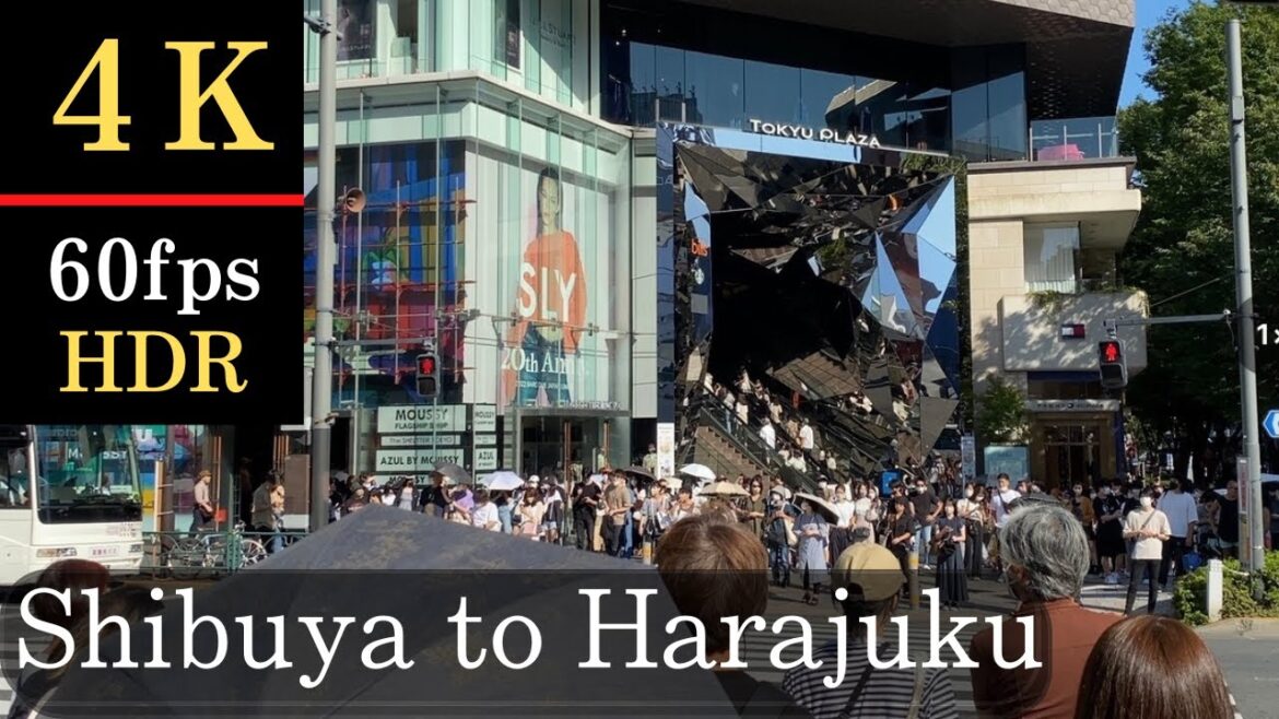 【4K】Shibuya to Harajuku, Tokyo, Japan/Walking in the weekends holidays Vol.46