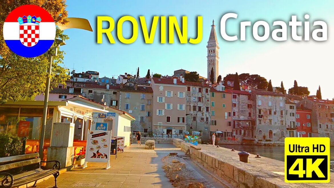 🇭🇷 Walking Tour in ROVINJ / Croatia - Sunset Walk Tour - 4K 60fps (UHD)