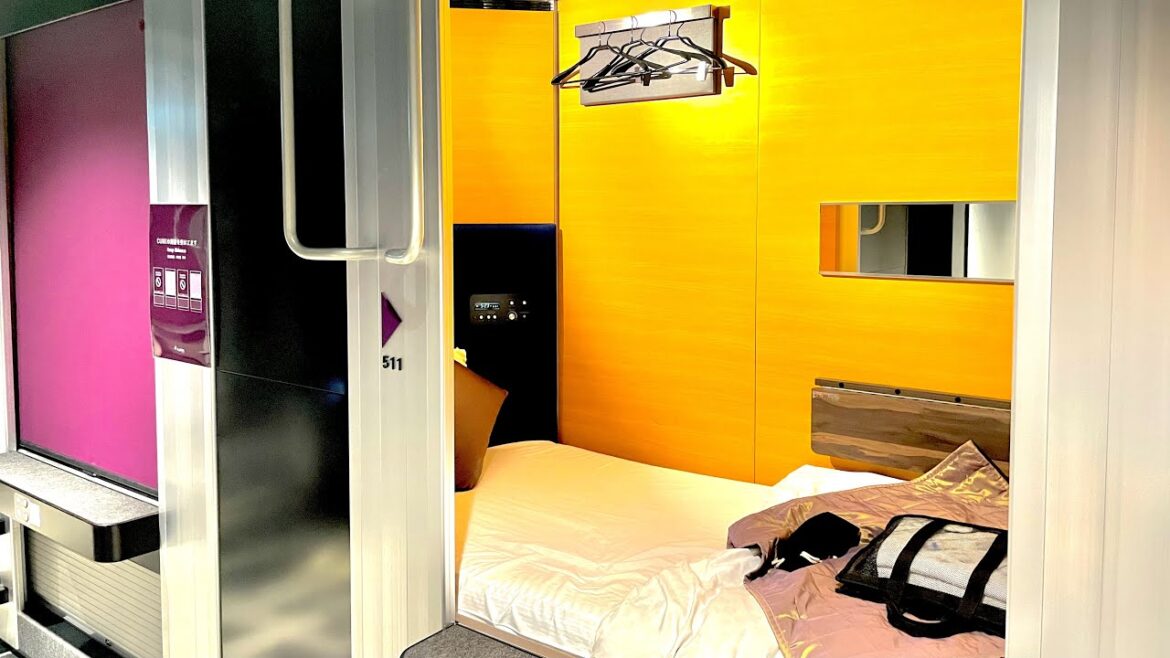 Cheap and Spacious Capsule Hotel Experience in Japan | MyCUBE Tokyo