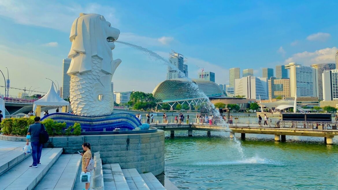 Singapore Marina Bay Sands Walking Tour 4K 🇸🇬