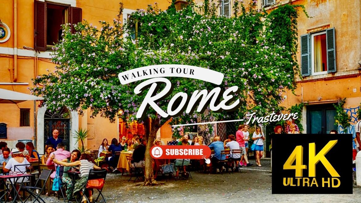 Walking Tour in Rome At Night  [4k] - Crowded nightlife in Rome Italy 2022