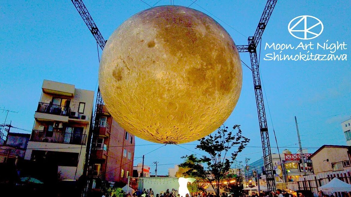 4K シモキタお月見 ムーンアートナイト下北沢 散歩 2022 東京