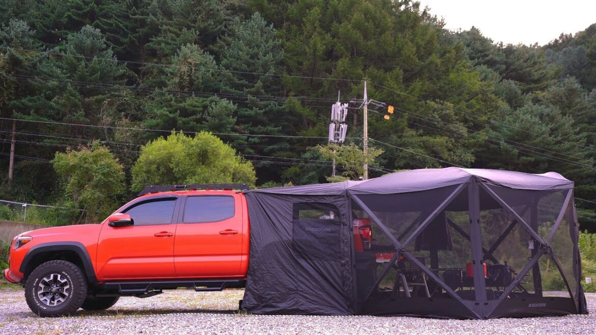 📢 Are you happy? ⭐ Seven-Star Camping Truck Docking / Toyota Tacoma / ASMR Cozy & relaxing sound