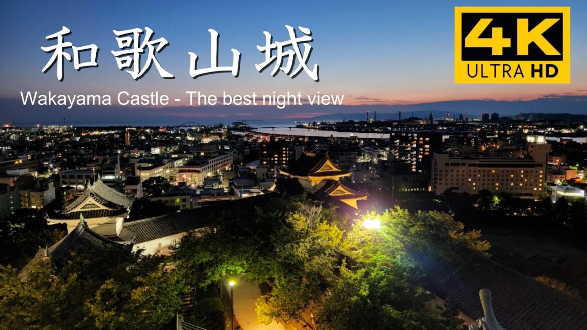 The Best night view of Wakayama City – Wakayama Castle | 和歌山城 The Best night view of Wakayama City - Wakayama Castle | 和歌山城