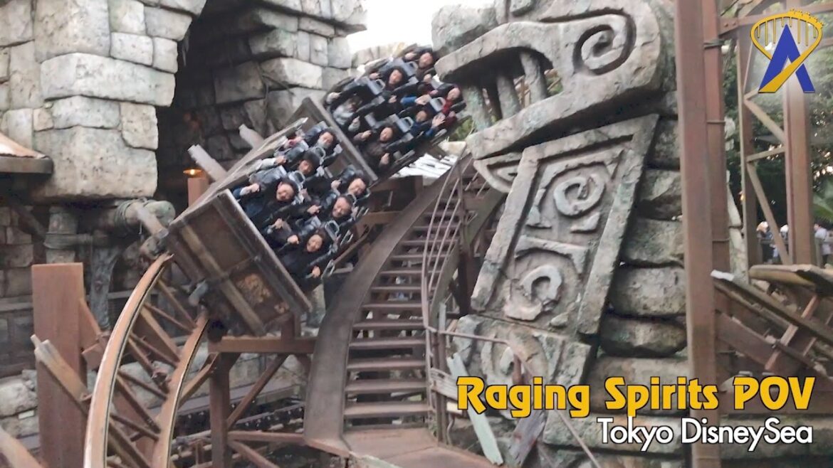 Raging Spirits Tokyo DisneySea Roller Coaster POV