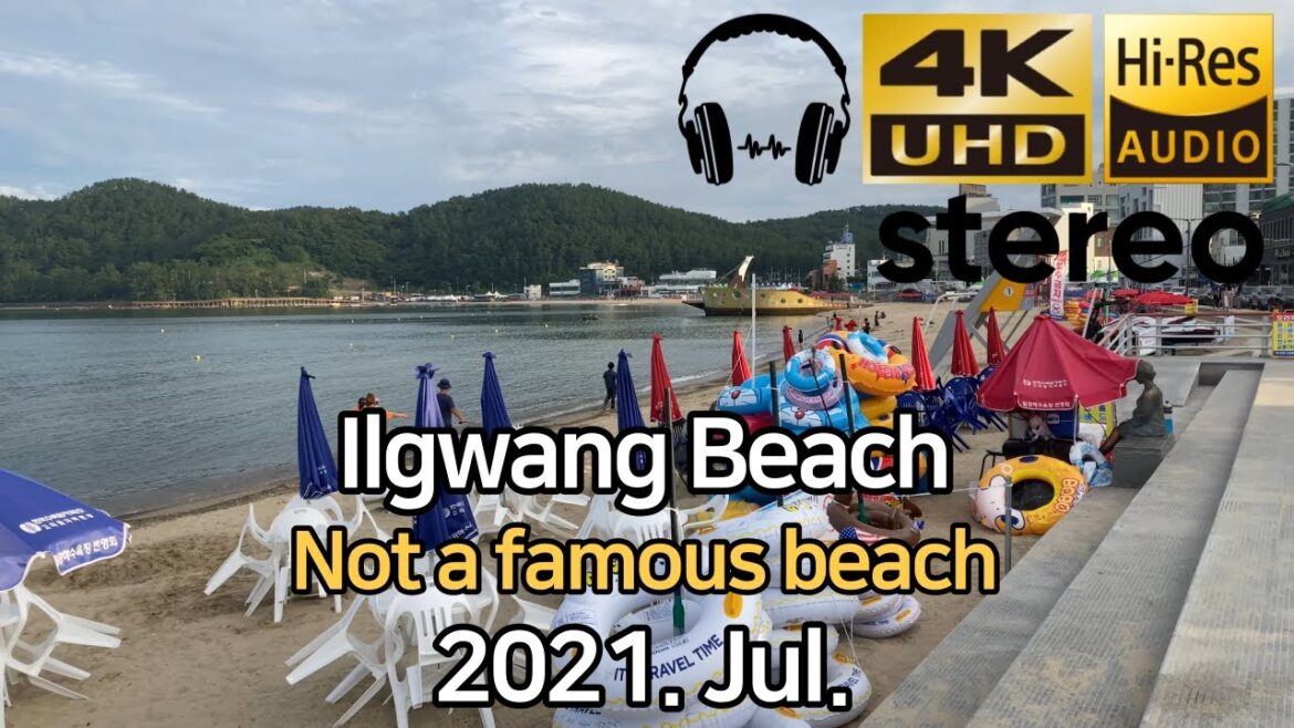 Ilgwang Beach, Busan Korea Walk, 2021. Jul. 【4K】 Ilgwang Beach, Busan Korea Walk, 2021. Jul. 【4K】