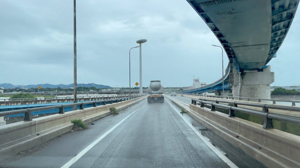 Relaxing Open Window Driving in Misty Morning Rain | Aichi Japan Road Ambiance