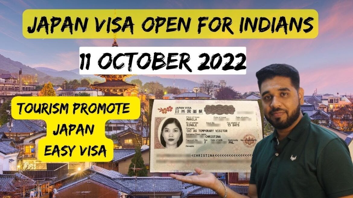 Japan visa Open for Indians | October 11 Opening Day | Indians can apply visa for Japan Full Process