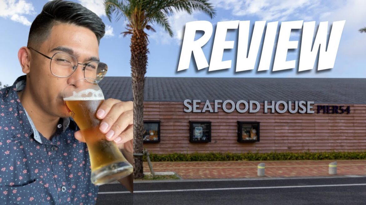 Eating at Seafood House Pier 54 in Chatan, Okinawa