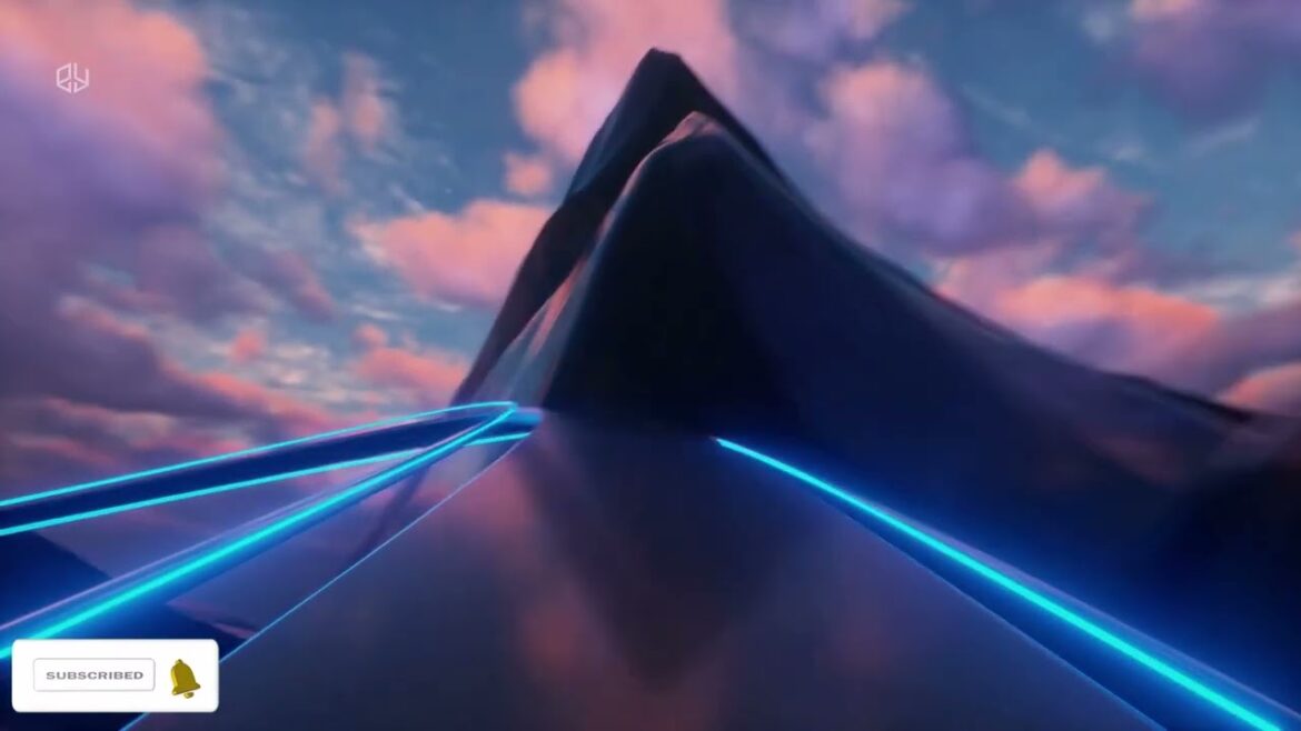 Awesome +1 Hour Neon Twister Roller Coaster Rides 4K Background Video Loop