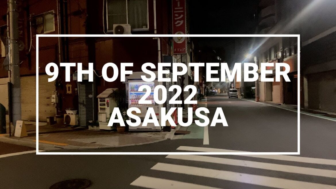 【9th of  September 2022】4K Nihonzutsumi Asakusa Tokyo Night Walking, Bike Ride / 東京日本堤散歩