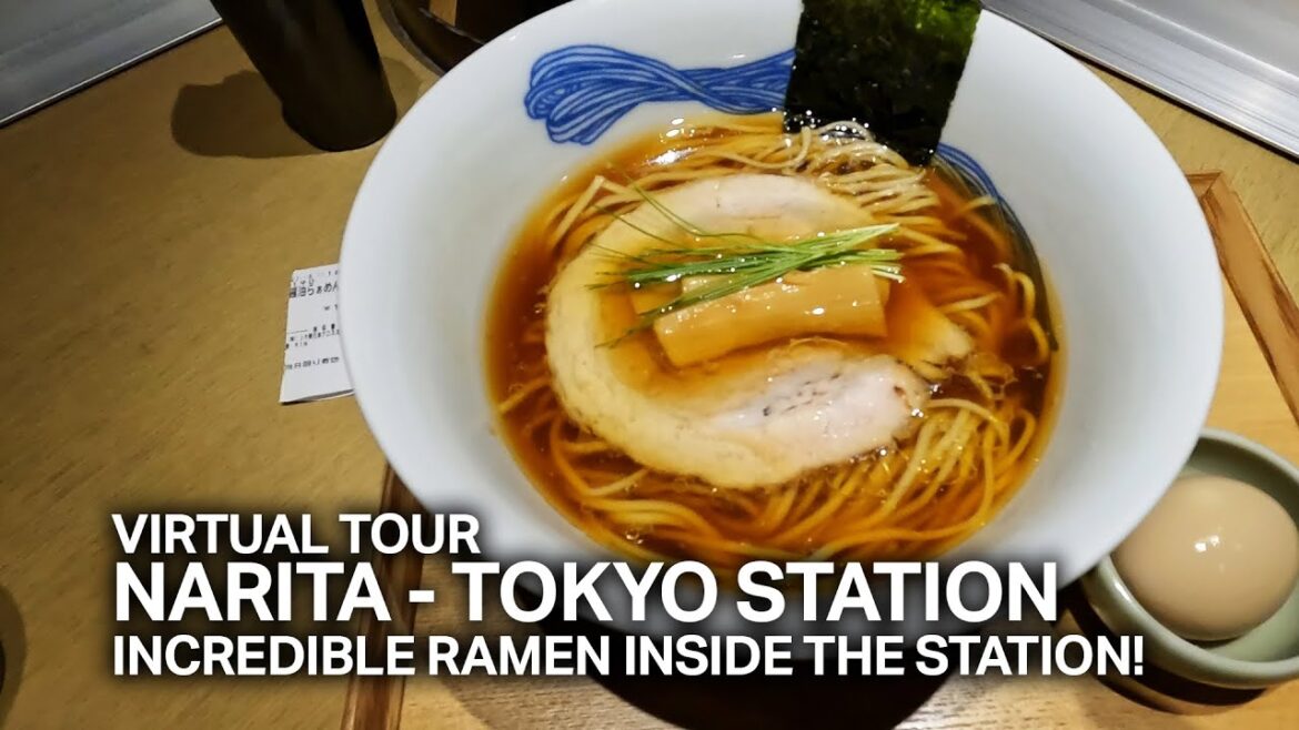 [4K] Incredible Ramen inside Tokyo Station!? Narita Airport - Tokyo Station Virtual Tour