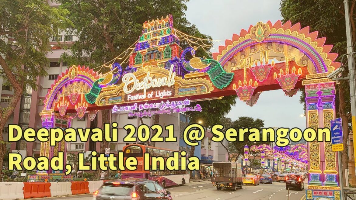 Walking Tour: Serangoon Road, Little India (Deepavali 2021 Light Up) || by: Stanlig Films