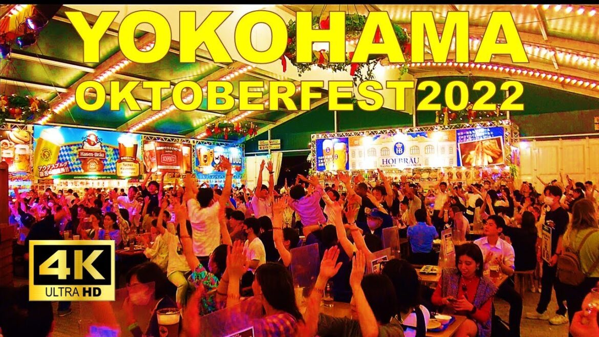 【4K】Yokohama Walking Tour - Yokohama Oktoberfest 2022