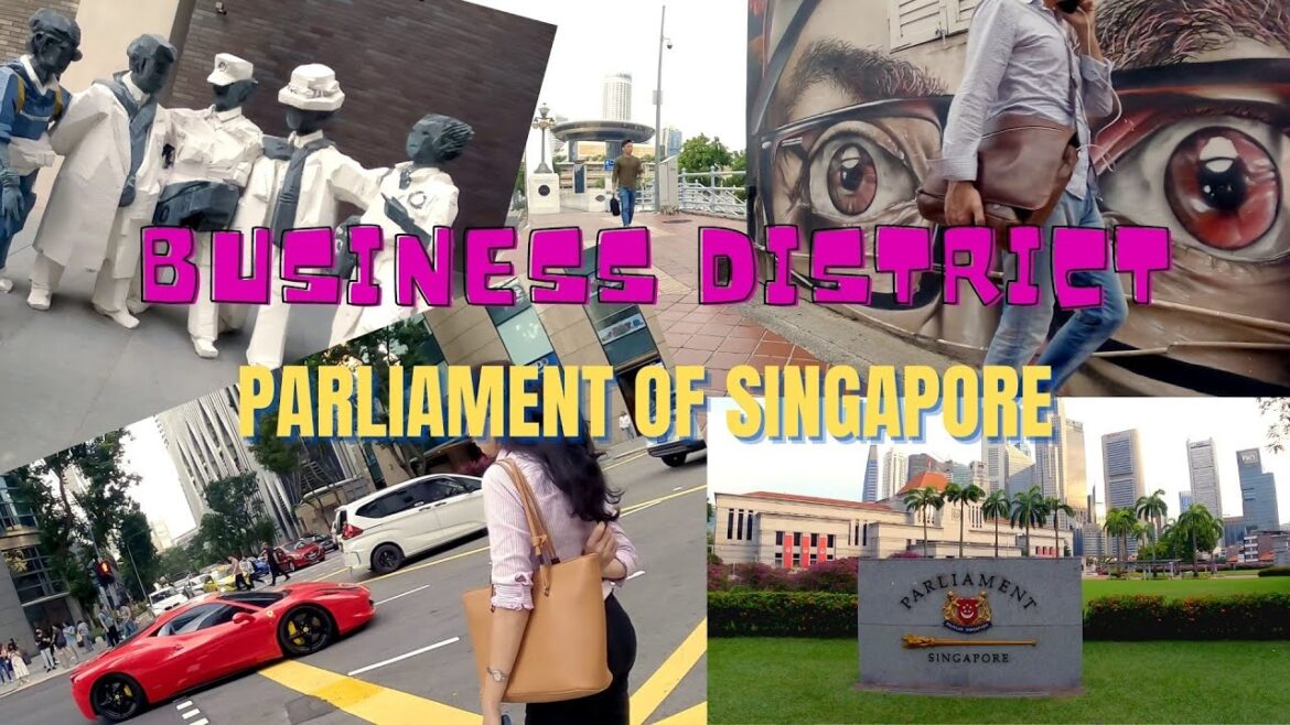 Singapore, A short walk from Central Business District to Parliament House 4K Walking Tour Singapore, A short walk from Central Business District to Parliament House 4K Walking Tour